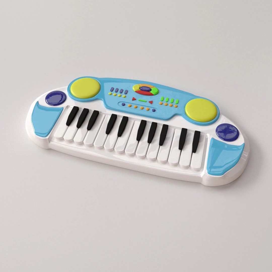 electronic keyboard toy 3D Model .c4d .max .obj .3ds .fbx .stl .blend