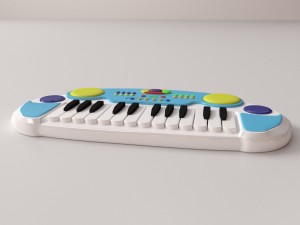 electronic keyboard toy 3D Model