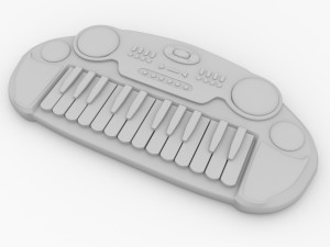 electronic keyboard toy 3D Model