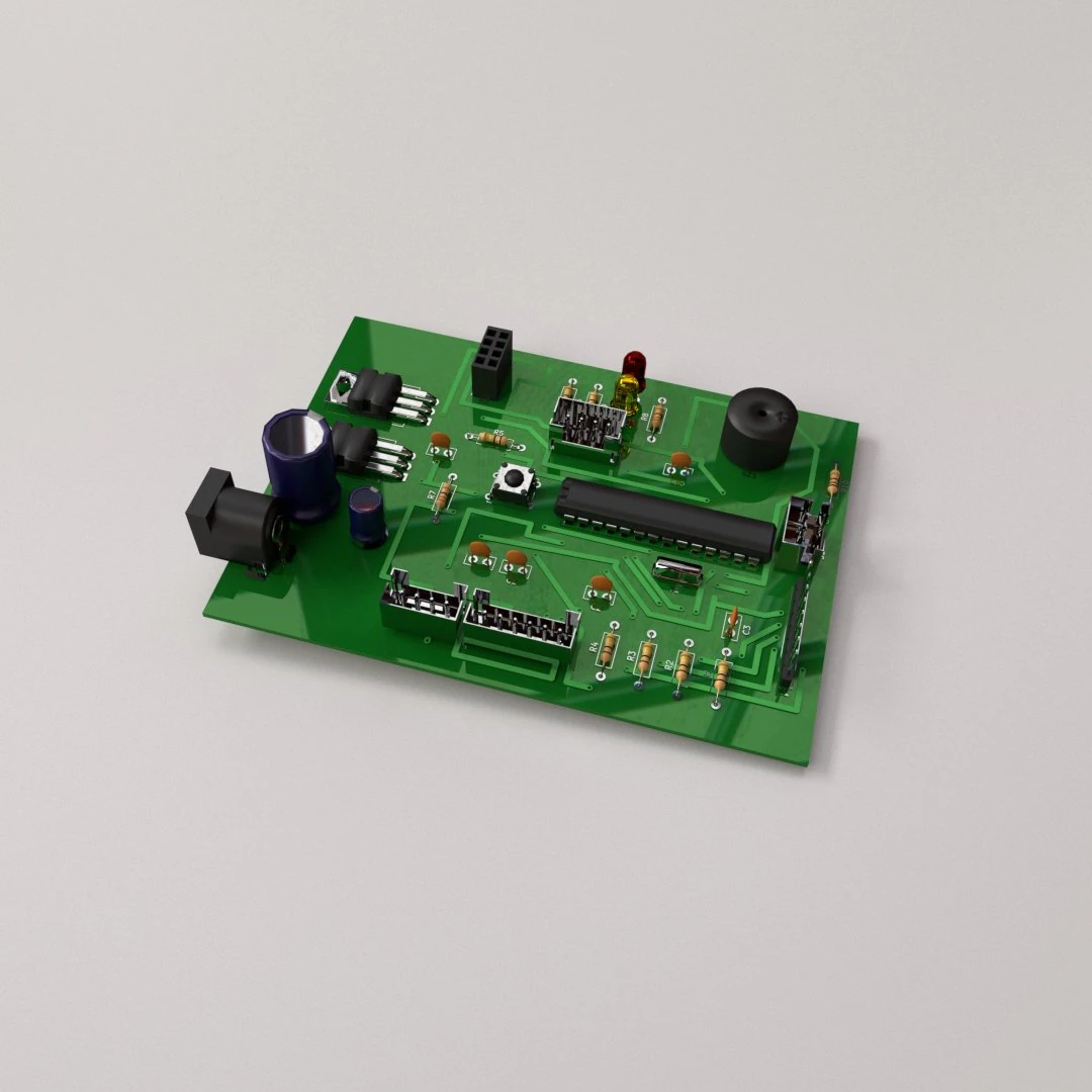 circuit board 3D Model .c4d .max .obj .3ds .fbx .stl .blend 