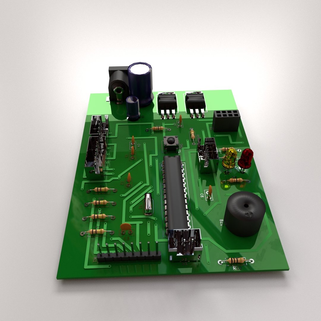 Circuit Board 3D Model in Parts 3DExport