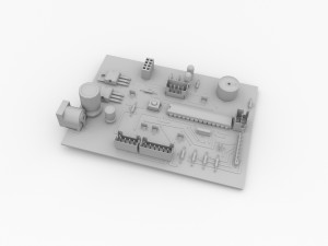 circuit board 3D Model