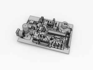 circuit board 3D Model