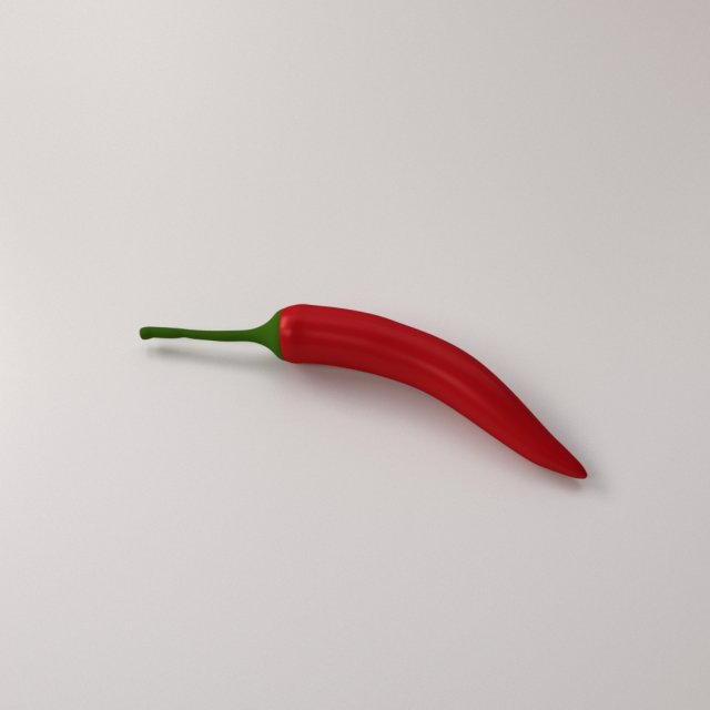chilli Modelo 3D .c4d .max .obj .3ds .fbx .stl .blend 