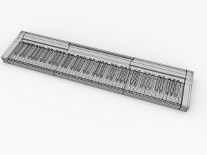 electronic keyboard Model 3D