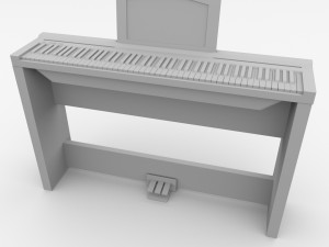 electronic keyboard v2 3D मॉडल