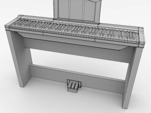 electronic keyboard v2 3D Model