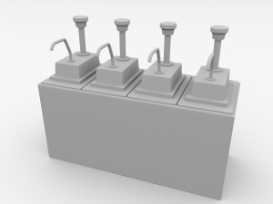 condiment dispenser 3D-Modell
