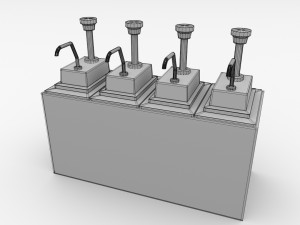 condiment dispenser 3D-Modell