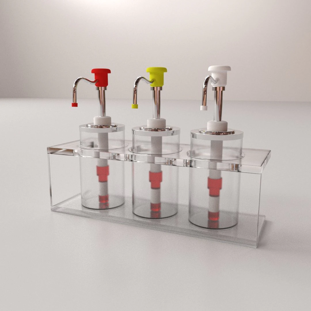 condiment dispenser v2 3D Model .c4d .max .obj .3ds .fbx .stl .blend 