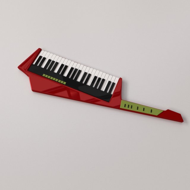 keytar 3D 모델 .c4d .max .obj .3ds .fbx .stl .blend 