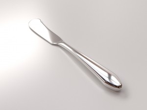 butter spread knife Model 3D