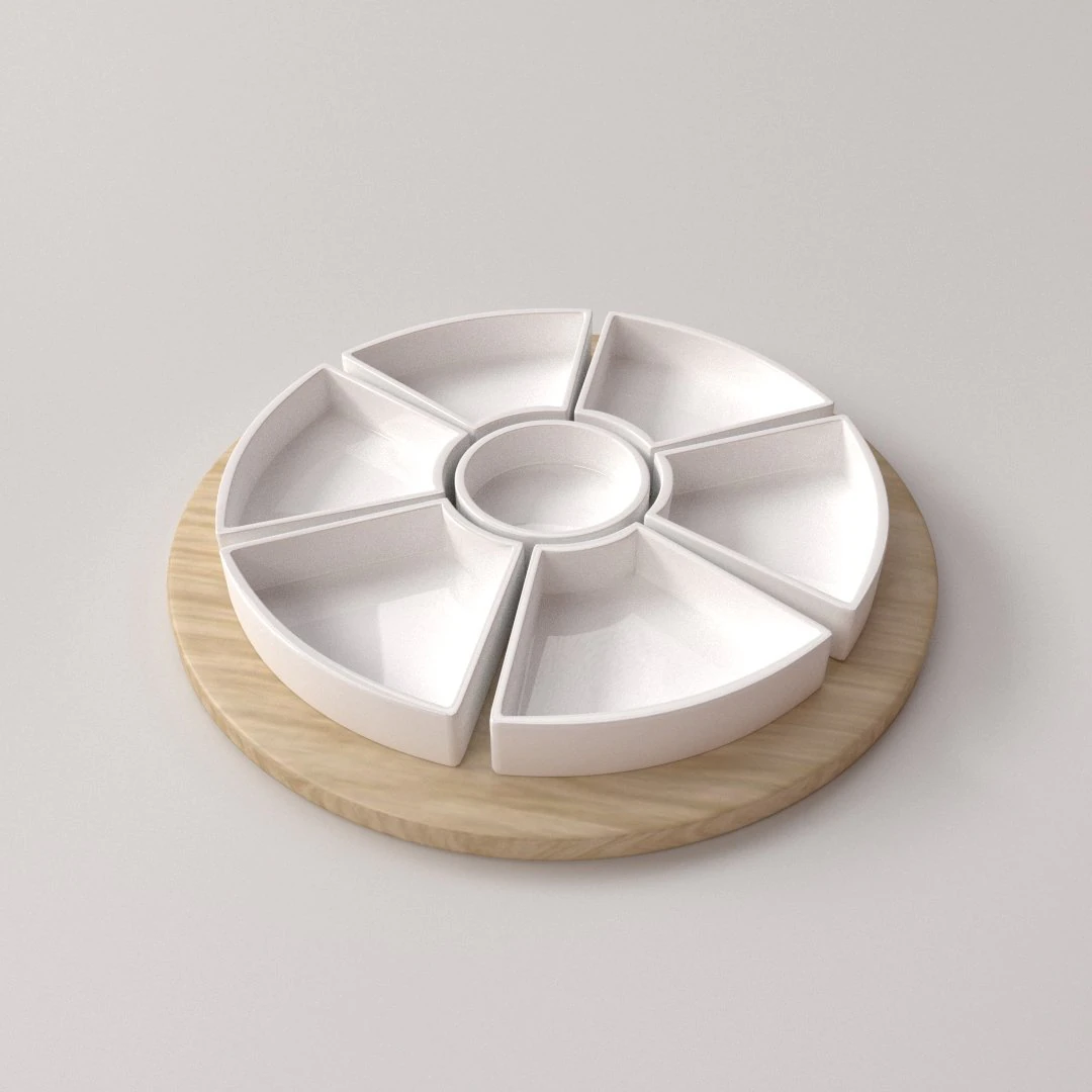 lazy susan v2 3D Model .c4d .max .obj .3ds .fbx .stl .blend 