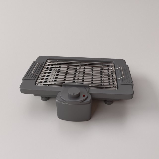 electric grill Modelo 3D .c4d .max .obj .3ds .fbx .stl .blend 