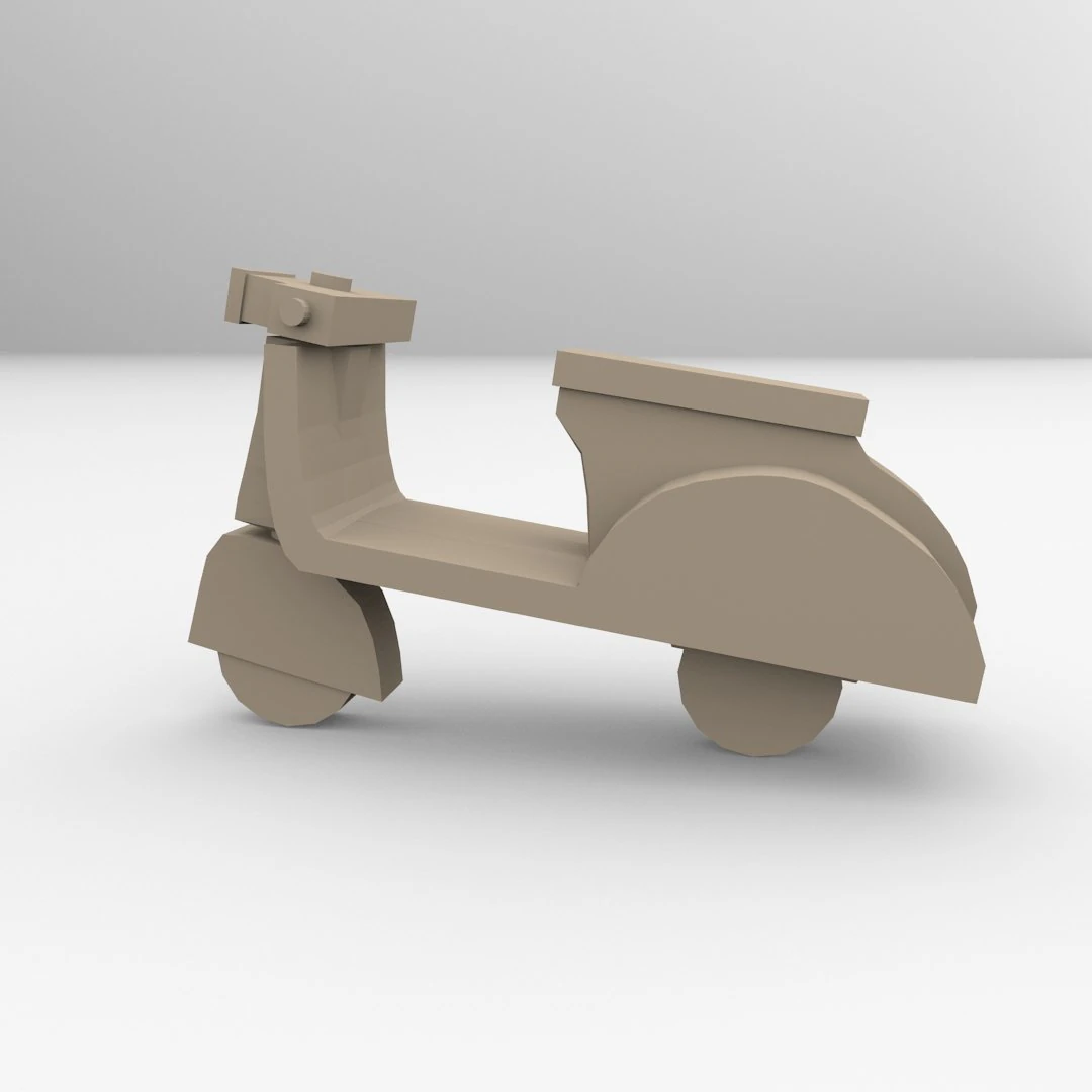 scooter 3D Model .c4d .max .obj .3ds .fbx .stl .blend 