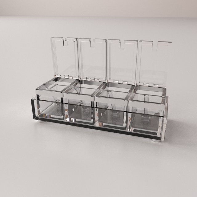 acryclic spice container Modelo 3D .c4d .max .obj .3ds .fbx .stl .blend 
