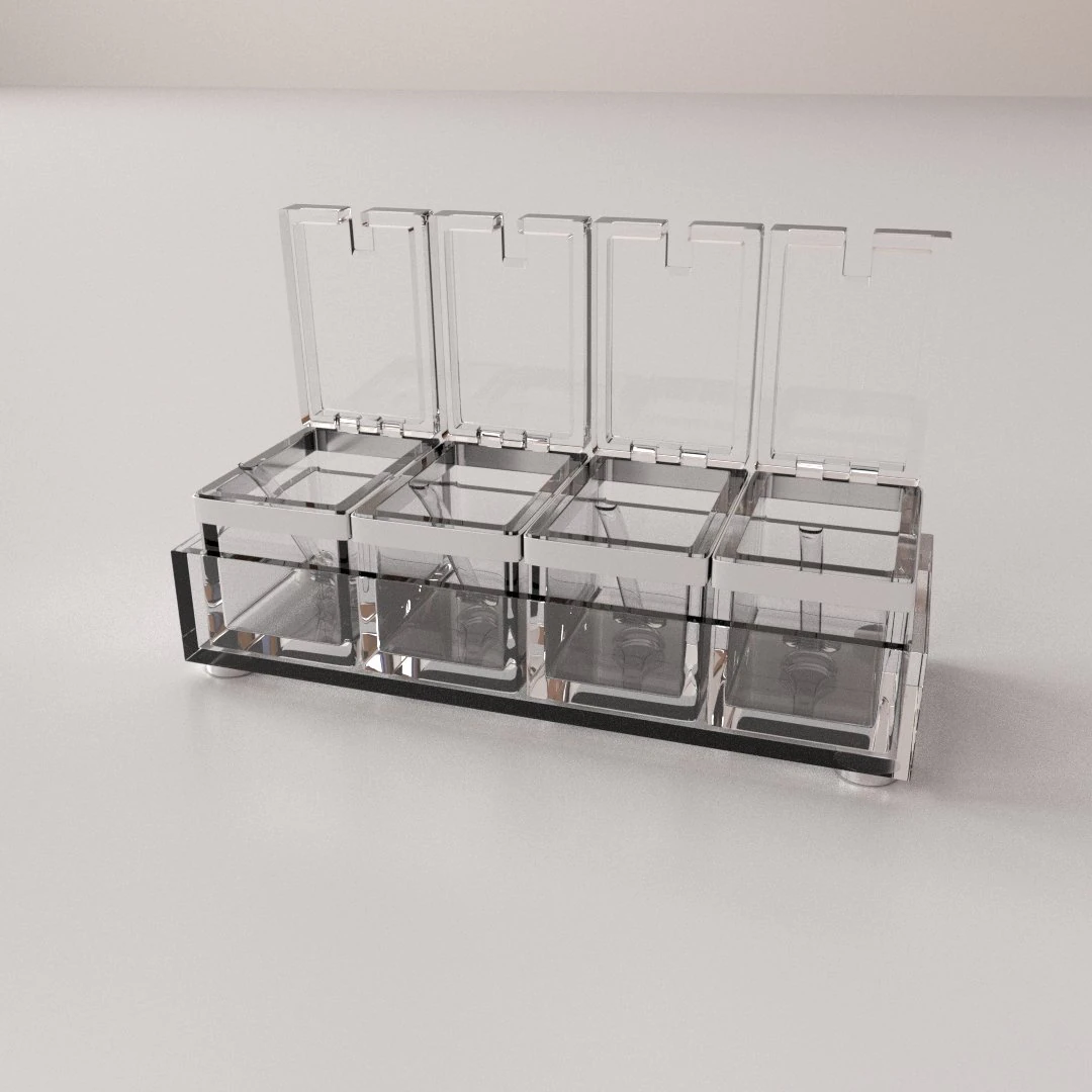acryclic spice container 3D Model .c4d .max .obj .3ds .fbx .stl .blend