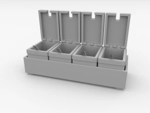 acryclic spice container 3D Model