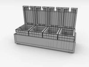 acryclic spice container 3D Model