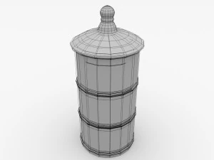 acrylic spice container v2 3D Model