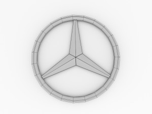 mercedes benz logo 3D-Modell