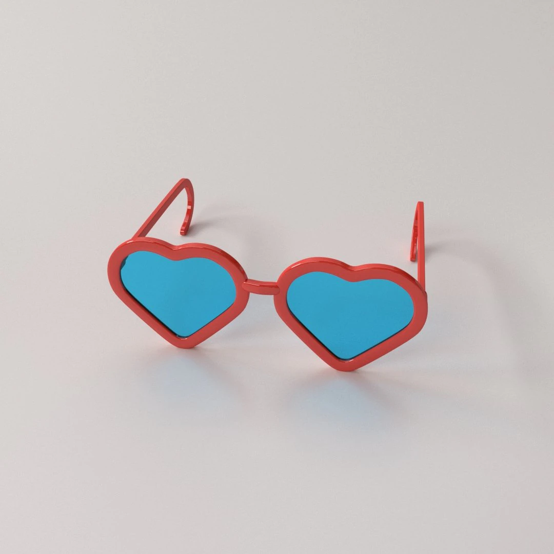 fashion eyeglasses v2 3D Model .c4d .max .obj .3ds .fbx .stl .blend
