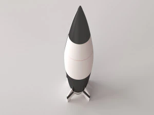 v2 rocket 3D Model