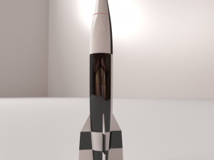 v2 rocket 3D मॉडल