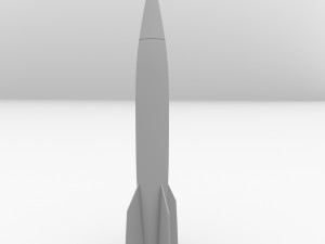 v2 rocket 3D मॉडल