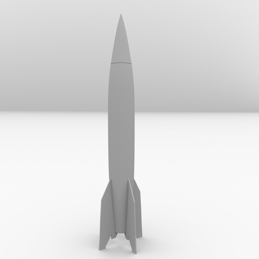 Rust rocket 3d model фото 15