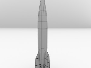 v2 rocket 3D मॉडल