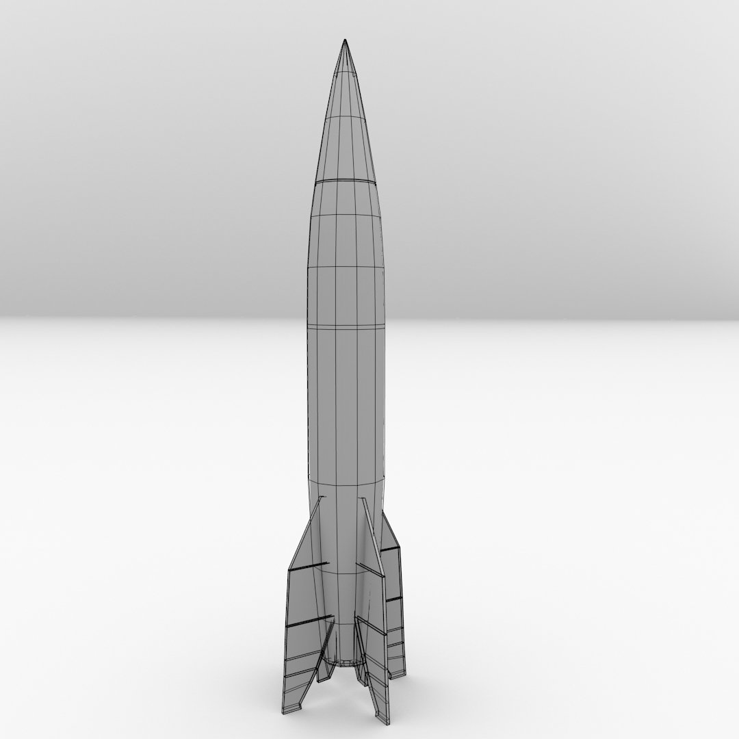 Rust rocket 3d model фото 14