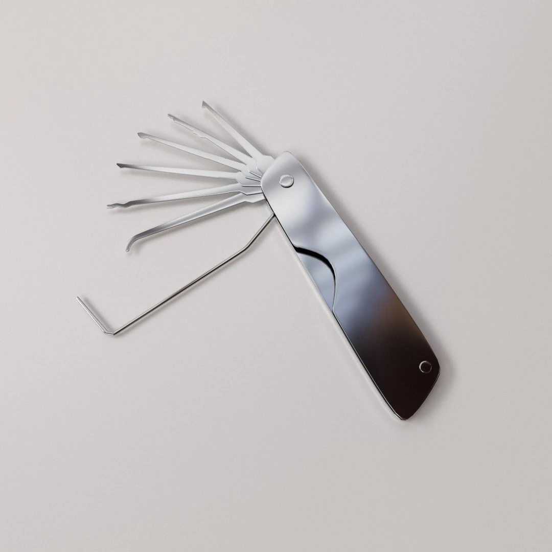 lock pick sets 3D Model .c4d .max .obj .3ds .fbx .stl .blend