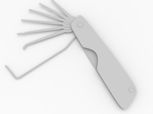 lock pick sets Modello 3D
