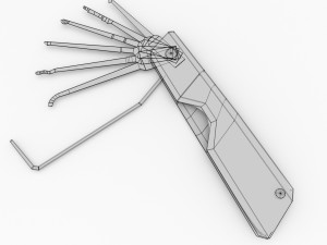 lock pick sets Modello 3D