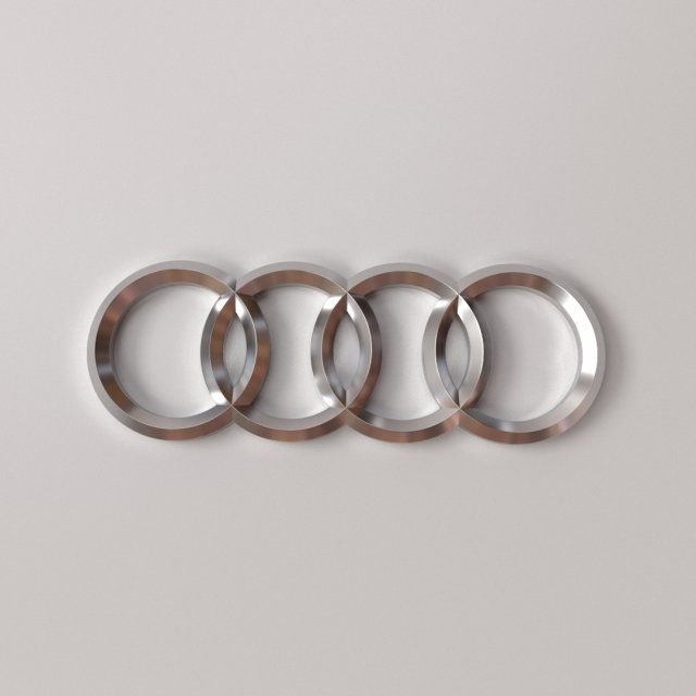 audi emblem Modello 3D .c4d .max .obj .3ds .fbx .stl .blend 