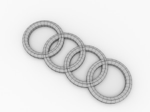 audi emblem Modello 3D
