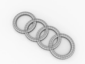 audi emblem 3D Model