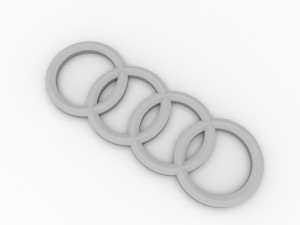 audi emblem Modello 3D