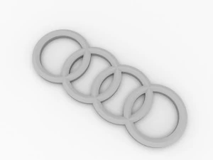 audi emblem 3D Model