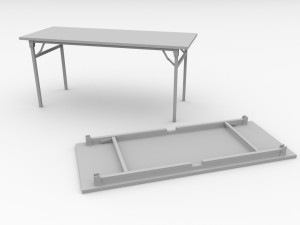 banquet table Modèle 3D