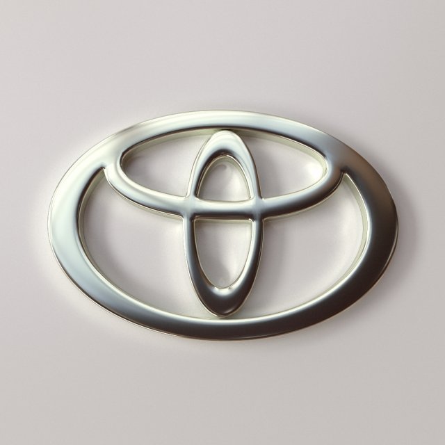 toyota emblem 3D Модель .c4d .max .obj .3ds .fbx .stl .blend 