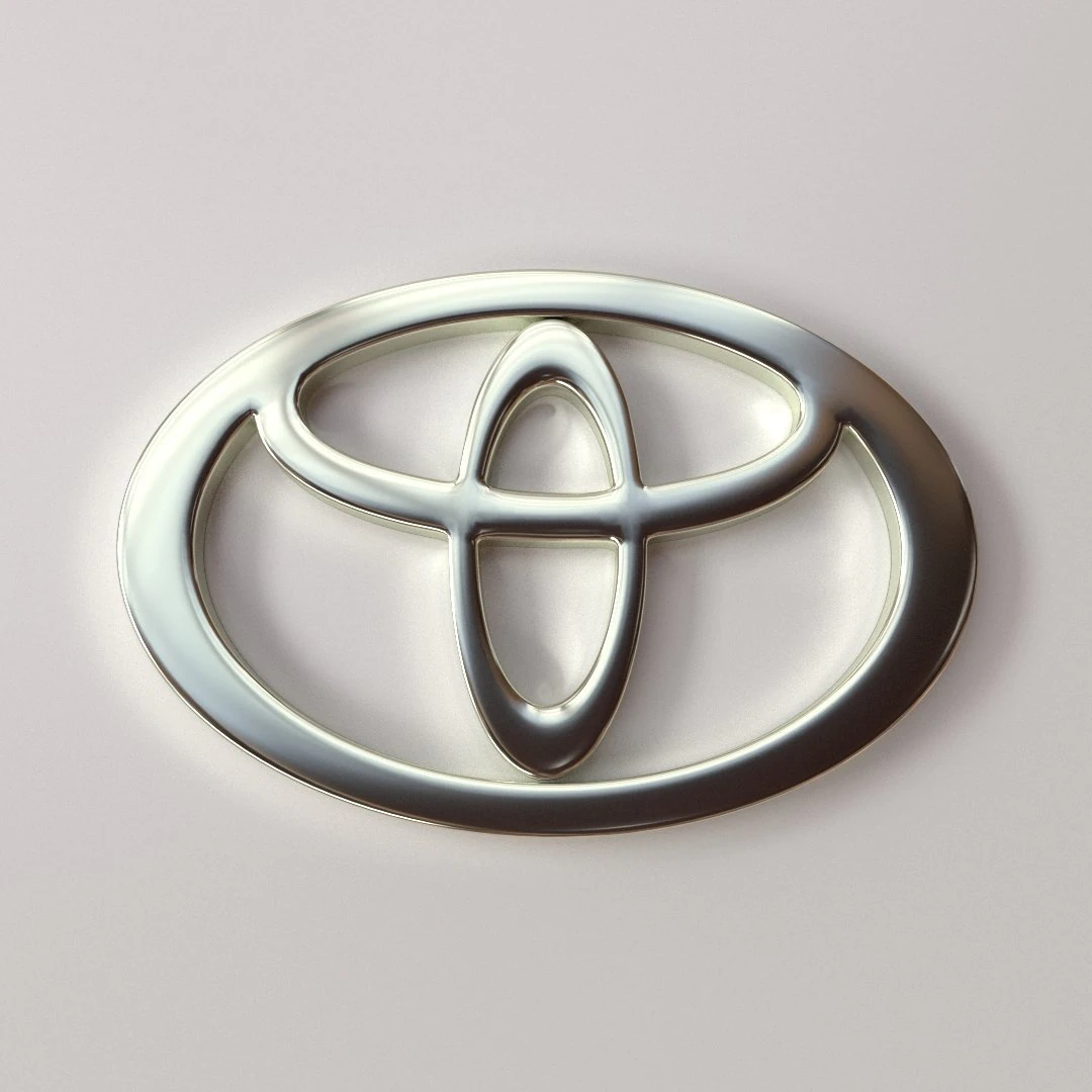 toyota emblem 3D Model .c4d .max .obj .3ds .fbx .stl .blend
