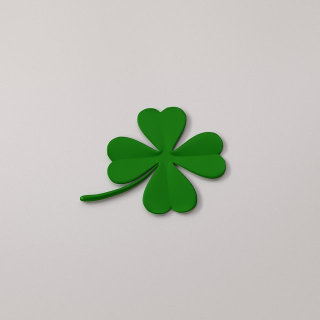 clover leaf 3Dモデル .c4d .max .obj .3ds .fbx .stl .blend 