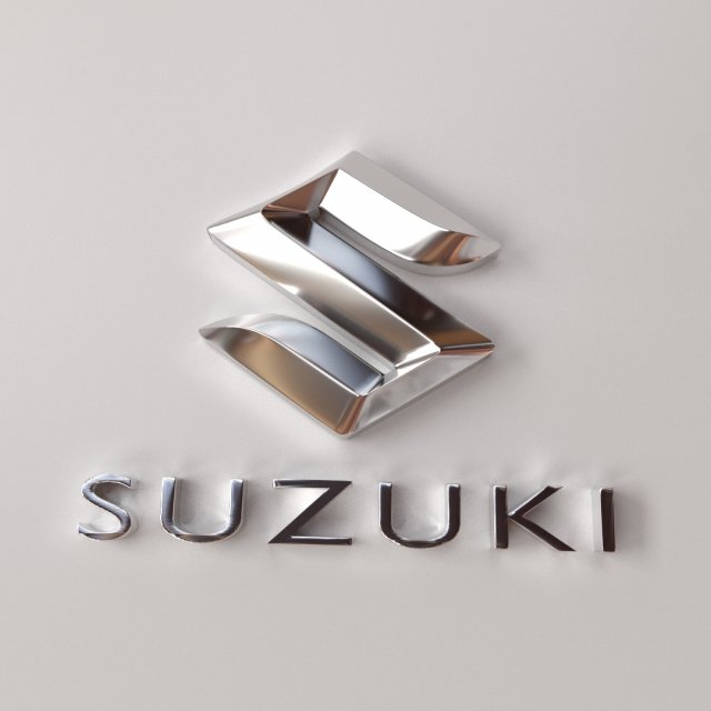 suzuki emblem 3D Model in Parts of auto 3DExport