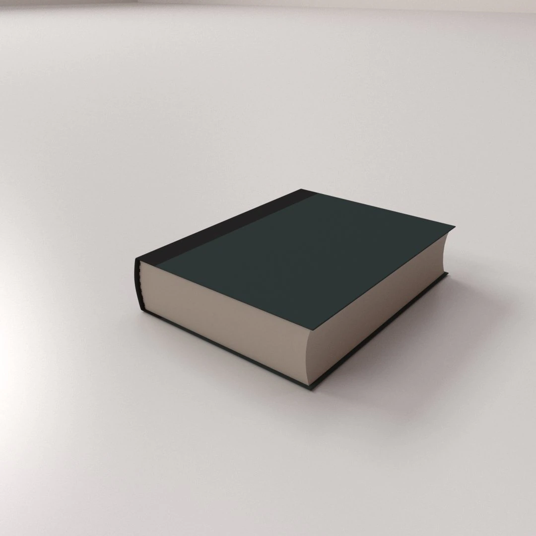 hardcover book 3D Model .c4d .max .obj .3ds .fbx .stl .blend 