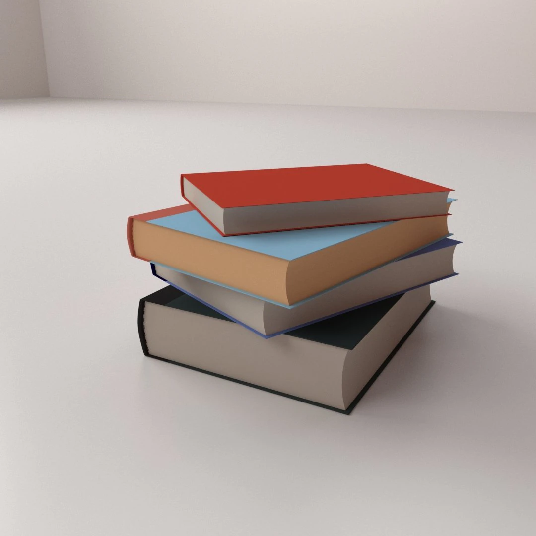 pile de livres Modèle 3D .c4d .max .obj .3ds .fbx .stl .blend 