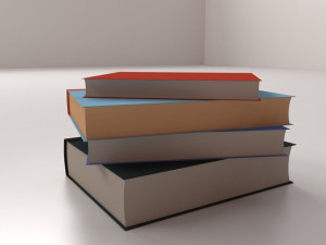 stack of books 3D Model