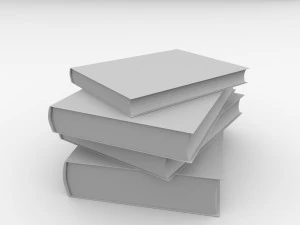 pile de livres Modèle 3D