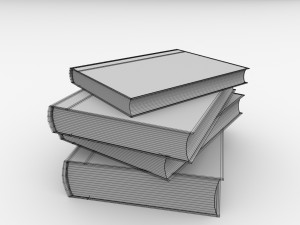 stack of books 3D Model